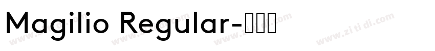 Magilio Regular字体转换